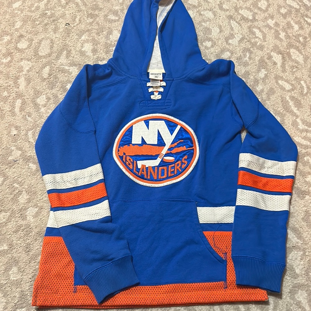 CCM Blue and Orange Hockey Hoodie